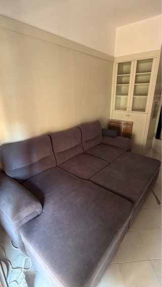 Divano letto 3 posti con penisola