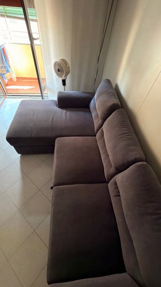 Divano letto 3 posti con penisola