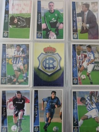 Cartas Futbol Liga 2003 Paks de 3 equipos