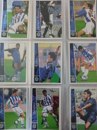Cartas Futbol Liga 2003 Paks de 3 equipos