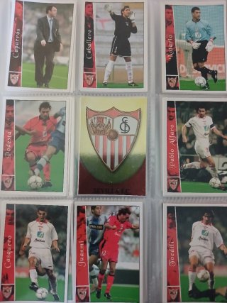 Cartas Futbol Liga 2003 Paks de 3 equipos