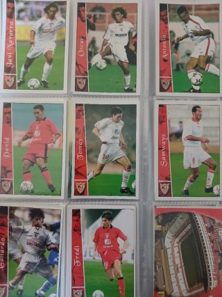 Cartas Futbol Liga 2003 Paks de 3 equipos