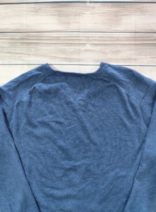 Jersey Ralph Lauren Azul Cuello Pico Hombre Size L