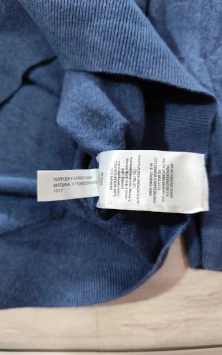 Jersey Ralph Lauren Azul Cuello Pico Hombre Size L