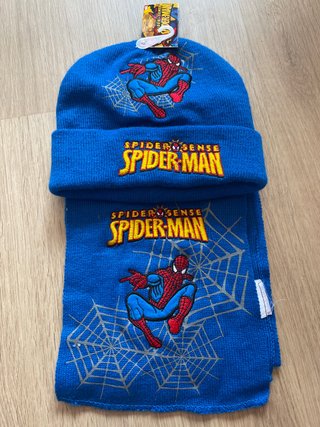 Gorro y bufanda Spiderman niño