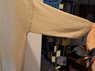 Cardigan Tezenis donna lungo beige oro