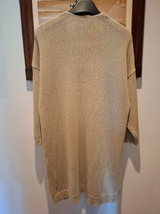 Cardigan Tezenis donna lungo beige oro