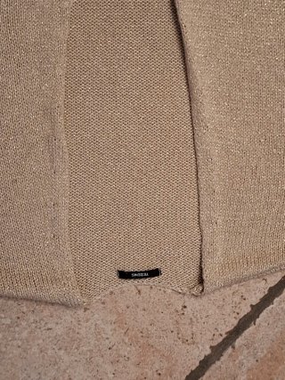 Cardigan Tezenis donna lungo beige oro