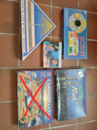 Lote 4 juegos de mesa antiguos