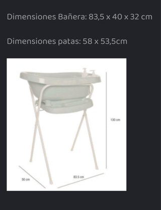 SET BAÑERA THERMOBATH con CABALLETE y SOPORTE BEBE