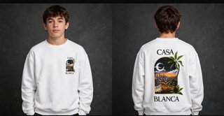Sudadera Blanca Moderna