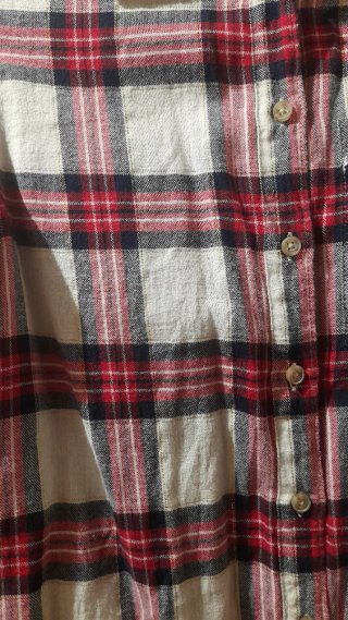Camisa de cuadros roja y roja Sprinfield