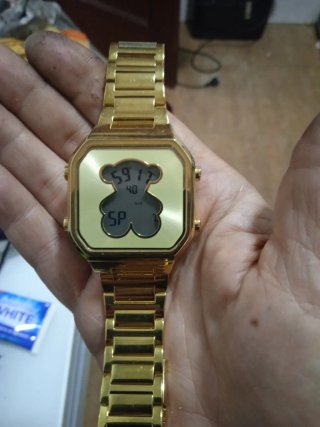 Reloj Tous Dorado Oso Digital