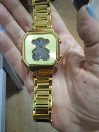 Reloj Tous Dorado Oso Digital
