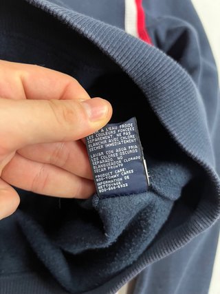 Felpa Vintage Tommy Jeans Spell Out Hoodie Tg L