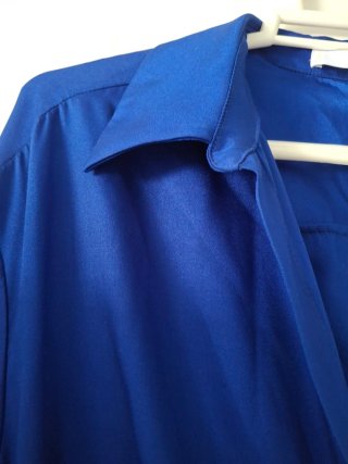 Vestido Mango fiesta azul talla L