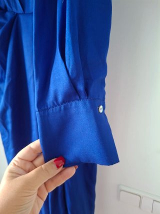 Vestido Mango fiesta azul talla L