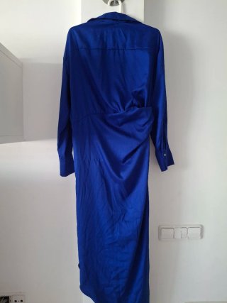 Vestido Mango fiesta azul talla L