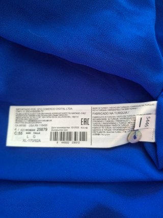 Vestido Mango fiesta azul talla L