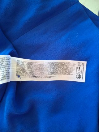 Vestido Mango fiesta azul talla L
