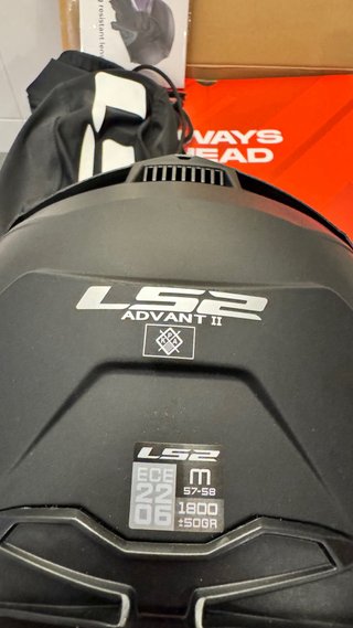 Casco LS2 Advant II Talla M Negro