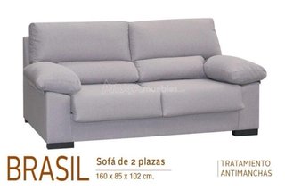 Sofá de 2 plazas gris