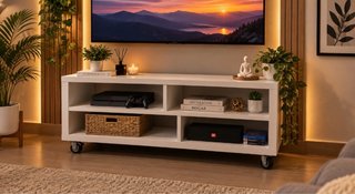 Mueble TV con ruedas