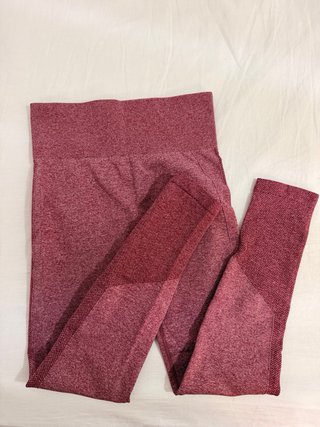 Leggings lunghi da palestra blu e rossi