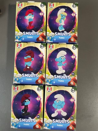 Puzzles KFC Pitufos SMURFS