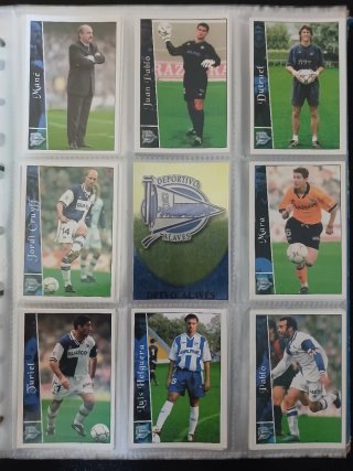 Cartas Fútbol Liga 2003 Paks de 3 equipos