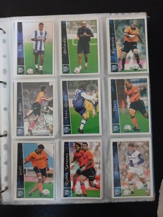 Cartas Fútbol Liga 2003 Paks de 3 equipos