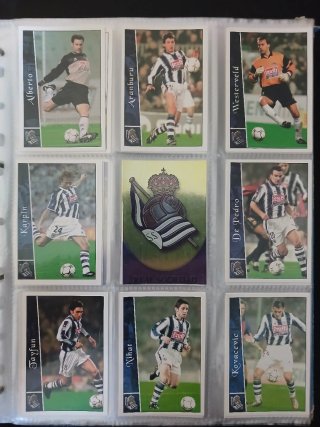 Cartas Fútbol Liga 2003 Paks de 3 equipos