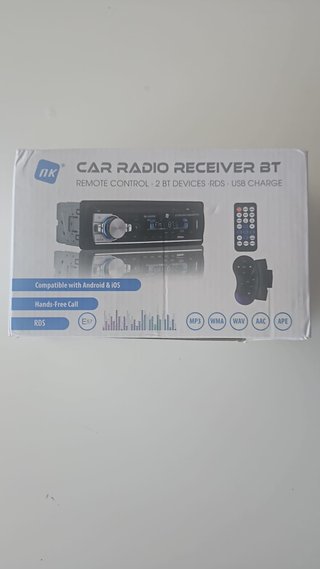 Radio Coche NK BT con Mando y Carga USB