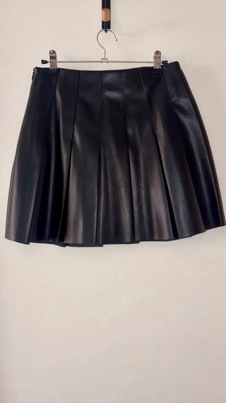 Minifalda de tablas negra