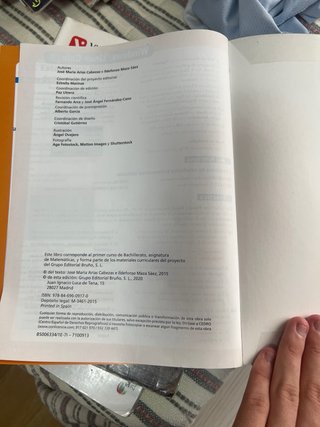 Matemáticas, Bachillerato 1