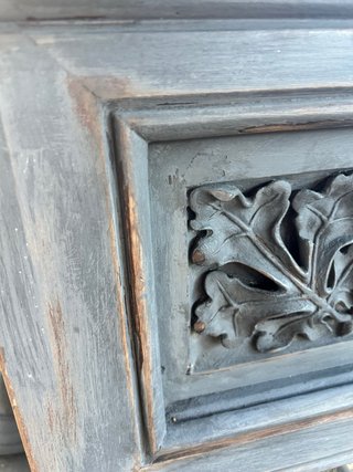 Baúl antiguo decorativo de madera