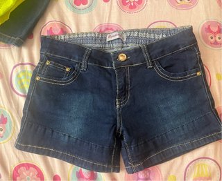 Falda pantalón niña azul vaquera T.10-12