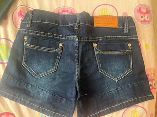 Falda pantalón niña azul vaquera T.10-12