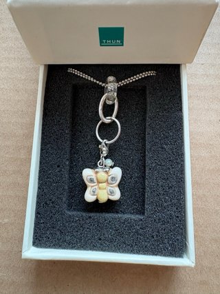 THUN Collana Country Color Argento Farfalla