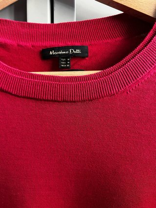 Jersey Massimo Dutti Rojo Talla M