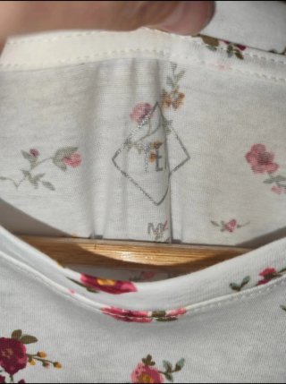 Camiseta floral mujer manga corta