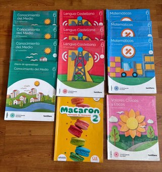 Varios libros 6º de primaria “ceip Extremadura” CC