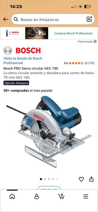 Sierra Circular Bosch GKS 190 PRO