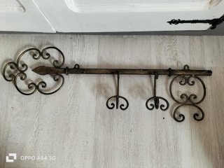 Perchero Antiguo Llave Hierro