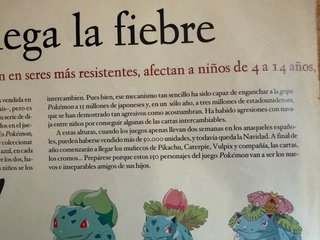 Pokémon 1999 EL MUNDO Magazine – 1ª Generación