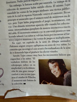Pokémon 1999 EL MUNDO Magazine – 1ª Generación