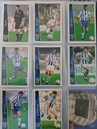 Cartas Futbol Liga 2003  Paks de varios equipos