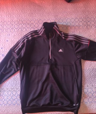 Sudadera Adidas Negra 1/4 cremallera