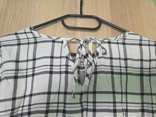 Blusa C&A Cuadros Manga Larga