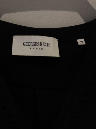 Blusa Negra Georges Rech Paris Talla 40